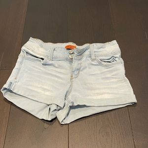 Urban planet jean shorts in light wash